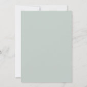 Modern Alcohol Ink Wedding Faded Sage Green Kaart (Achterkant)