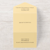 Modern All-in-One Wedding Invite All In One Uitnodiging (Buiten)