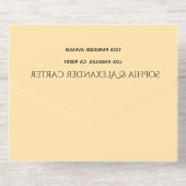 Modern All-in-One Wedding Invite All In One Uitnodiging (Achterzijde)