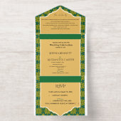 Modern All-in-One Wedding Invite All In One Uitnodiging (Binnenkant)