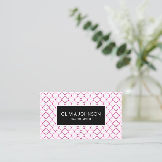 Modern Alle Professions, Schoonheid QR Code Visitekaartje (Staand voorkant)