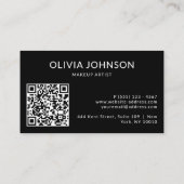 Modern Alle Professions, Schoonheid QR Code Visitekaartje (Achterkant)