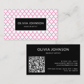 Modern Alle Professions, Schoonheid QR Code Visitekaartje (Voorkant / Achterkant)