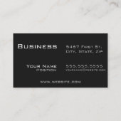 Modern allemaal zwart nr.1 visitekaartje (Achterkant)