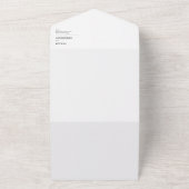 Modern Alles In Een Bruiloft Uitnodiging Met Foto (Buitenkant)