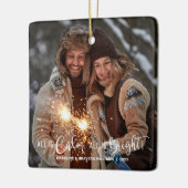 Modern alles is kalm. Alles is helder Keramisch Ornament (Links)