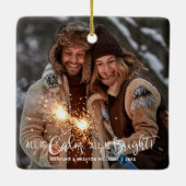 Modern alles is kalm. Alles is helder Keramisch Ornament (Achterkant)