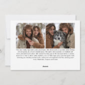 Modern alles is kalm. Alles is helder voor Kerstmi Feestdagenkaart (Achterkant)