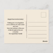 Modern ALLES OVER JESUS Christelijk Pasen Briefkaart (Achterkant)