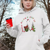 Modern alles wat je nodig hebt is liefde kerst vro hoodie