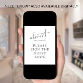Modern Almost Mrs Bord Boek Bruidsfeest Poster