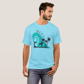 ,Modern Aloha Surf en palmbomen T-shirt (Voorkant volledig)