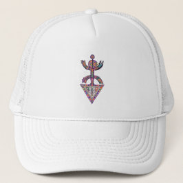 Modern Amazigh Yaz Symbool – Levendige Tribale T-s Trucker Pet