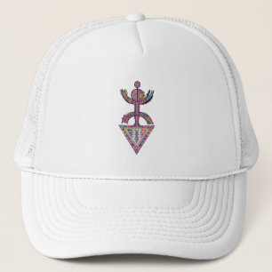 Modern Amazigh Yaz Symbool – Levendige Tribale T-s Trucker Pet
