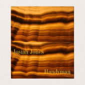 MODERN AMBER CRYSTAL - HANDYMAN VISITEKAARTJE (Buitenkant ongevouwen)