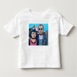 Modern American Gothic Art - Grant Woods Inspired Kinder Shirts