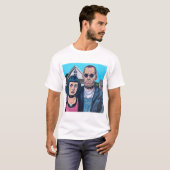 Modern American Gothic Art - Grant Woods Inspired T-shirt (Voorkant volledig)