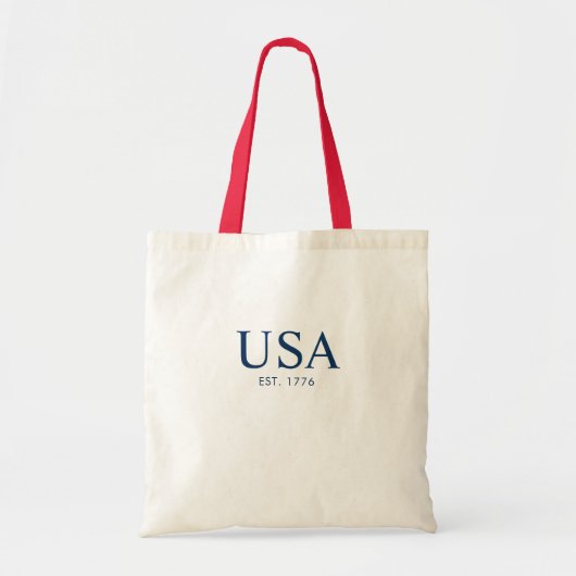Modern Amerika Opgericht 1776 Tote Bag (Voorkant)