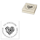 Modern Amerikaans Adres van het gezin Rubberstempel (Gestempeld)
