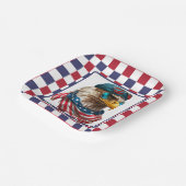 Modern Amerikaans Engels Papieren Bordje (Gebogen)