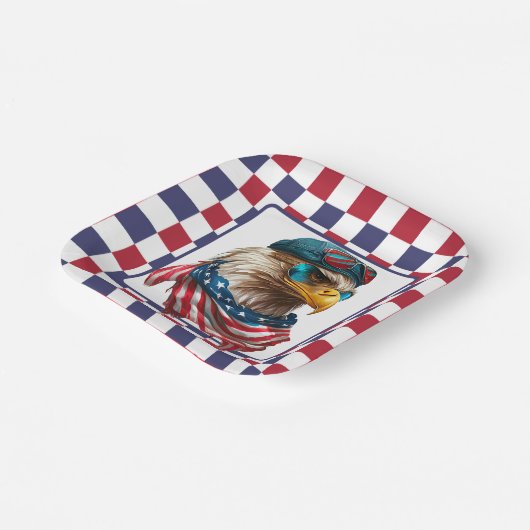 Modern Amerikaans Engels Papieren Bordje (Gebogen)