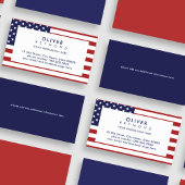 Modern Amerikaans Visitekaartje met de USA Flag