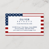 Modern Amerikaans Visitekaartje met de USA Flag (Voorkant)