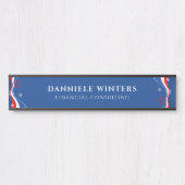 modern Amerikaans vlagontwerp Deurbordje (Voorkant)