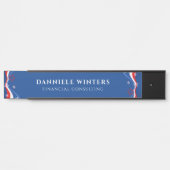 modern Amerikaans vlagontwerp Deurbordje (Voorkant)