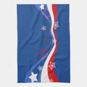 Modern Amerikaans vlagontwerp Theedoek (Verticaal)