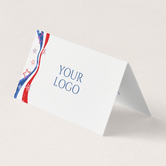Modern Amerikaans vlagontwerp Visitekaartje (Achterkant)