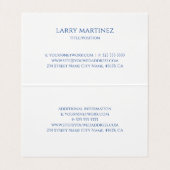 Modern Amerikaans vlagontwerp Visitekaartje (Binnenkant ongevouwen)