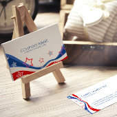 Modern Amerikaans vlagontwerp Visitekaartje
