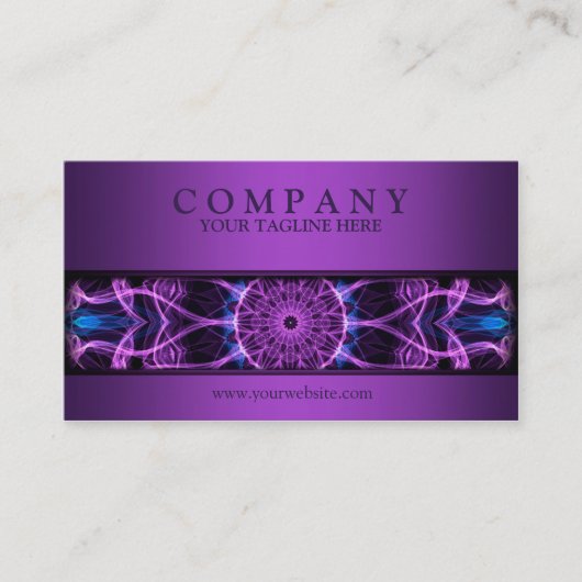 modern Amethyst Desire mandala paars Visitekaartje (Voorkant)