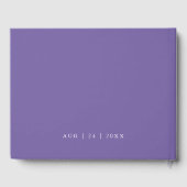 Modern Amethyst Waterverf Geode Barefoot Bride™ Gastenboek (Achterkant)