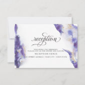 Modern Amethyst Waterverf Geode Barefoot Bride™ Kaart (Voorkant)