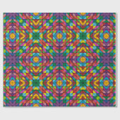 modern amish vierkanten verpakkingspapier cadeaupapier (Vlak)