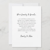 Modern, Ampersand, Handschrift Lettertype, 1 Foto Bedankkaart (Achterkant)