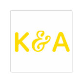 Modern Ampersand Initialen Wedding Stationery Zelfinktende Stempel (Design)