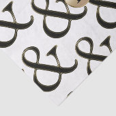 Modern Ampersand Modern Monogram Gepersonaliseerd Tissuepapier (Detail)