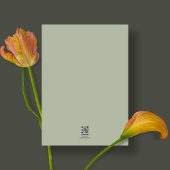 Modern Ampersand Typography Sage Green Wedding Kaart