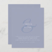 Modern Ampersand Wedding nodigt QR-code RSVP uit (Voorkant / Achterkant)