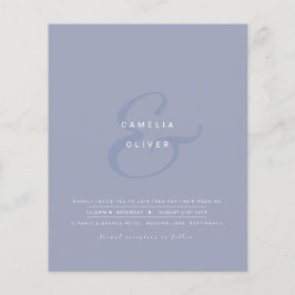 Modern Ampersand Wedding nodigt QR-code RSVP uit