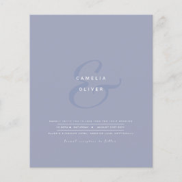 Modern Ampersand Wedding nodigt QR-code RSVP uit