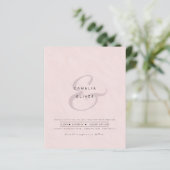 Modern Ampersand Wedding nodigt QR-code RSVP uit (Staand voorkant)