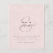 Modern Ampersand Wedding nodigt QR-code RSVP uit (Voorkant)