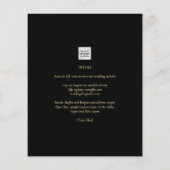 Modern Ampersand Wedding nodigt QR-code RSVP uit Flyer (Achterkant)
