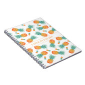 Modern ananas fruit patroon notitieboek (Rechterzijde)