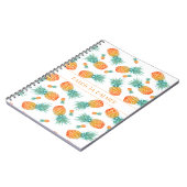 Modern ananas fruitpatroon notitieboek (Linkerzijde)