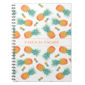 Modern ananas fruitpatroon notitieboek (Voorkant)